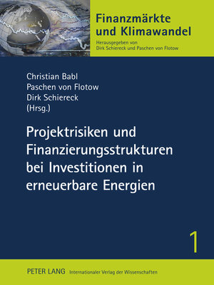 cover image of Projektrisiken und Finanzierungsstrukturen bei Investitionen in erneuerbare Energien